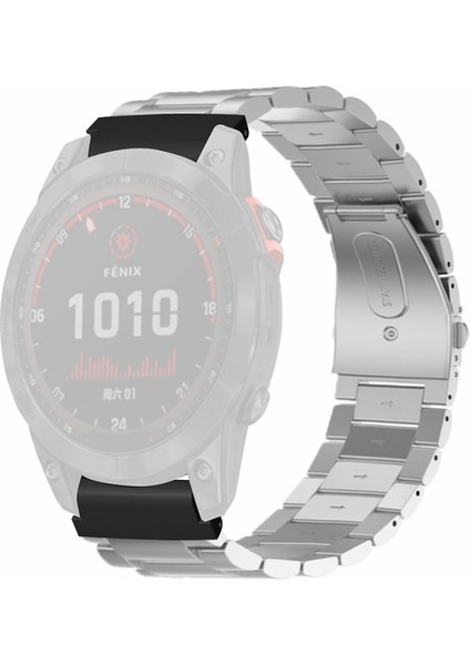 Huami Amazfit Falcon / Garmin Fenix 7/6/5 22MM Pc Konnektörlü Paslanmaz Çelik Kayışı Izle (Yurt Dışından)