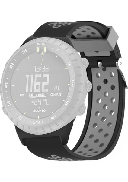 Suunto Core Silikon Izle Bantlar Çift Renk Nefes Bulabilir 22MM Spor Kayışları (Yurt Dışından)