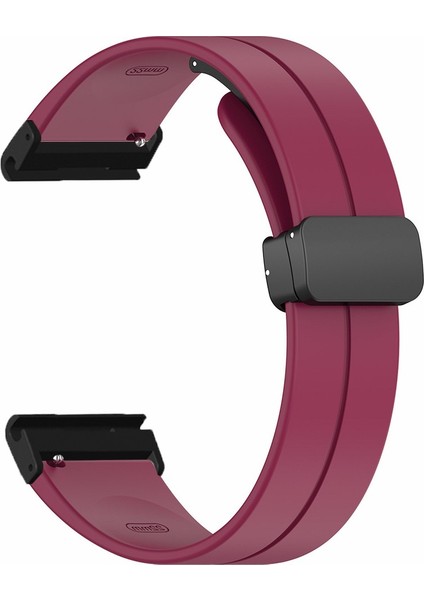 Garmin Fenix 7x / 6x / 5x 26MM Pc Konnektörlü Manyetik Toka Silikon Bant Izle (Yurt Dışından) modelleri