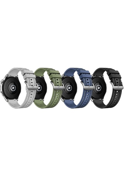 Huawei Watch Gt 4 / Gt 3 / Gt 2 46MM Izle Kayışı 22MM Naylon Kaplamalı Silikon Kayış Değiştirme (Yurt Dışından) fiyatları