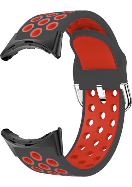 Google Pixel Watch 2 / Pixel Watch Silikon Kayışı Çift Renk Nefes Beklenebilir Saat Bantları (Yurt Dışından)