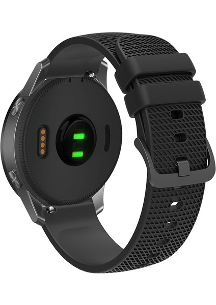 Garmin Venu 3s / Forerunner 265S Strap 18MM Ekose Desen Silikon Bant (Yurt Dışından)