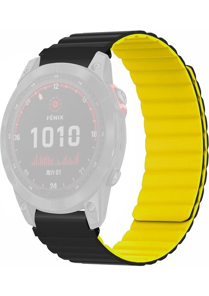 Garmin Fenix 7s / 6s / 5s 20MM Pc Konektörlü Watch Band Yedek Manyetik Silikon Kayış (Yurt Dışından)