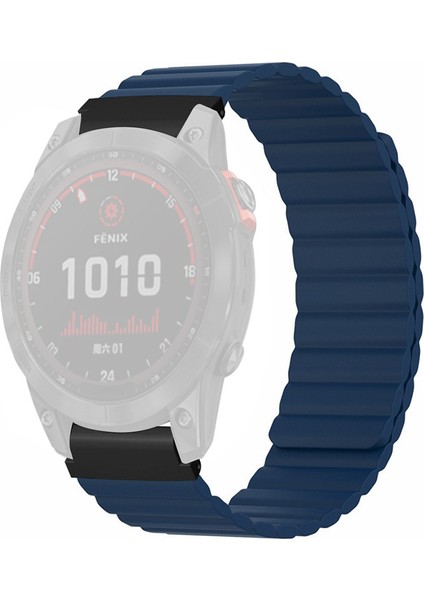 Garmin Fenix 7s / 6s / 5s 20MM Pc Konektörlü Watch Band Yedek Manyetik Silikon Kayış (Yurt Dışından)