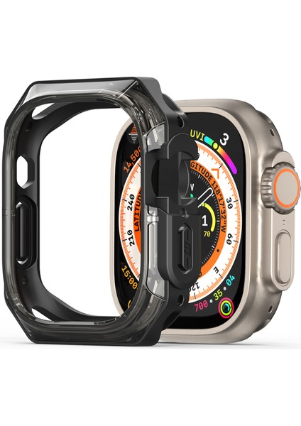 Apple Watch Ultra 2 / Ultra 49MM Izle Kılıf Pc+Silikon Izle Kapak Koruyucu (Yurt Dışından)