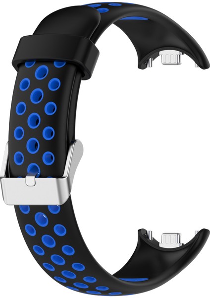 Xiaomi Smart Band 8 Izle Kayışları Paslanmaz Çelik Konektörlü Çift Renkli Silikon Bant (Yurt Dışından) modelleri