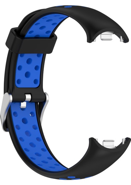 Xiaomi Smart Band 8 Izle Kayışları Paslanmaz Çelik Konektörlü Çift Renkli Silikon Bant (Yurt Dışından) fırsatları