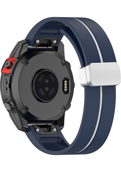 Garmin Fenix 7s / 6s Pro / 5s Plus / Instinct 2s Silikon Saat Bantları 20MM Çift Renkli Çizgiler Kayış (Yurt Dışından)