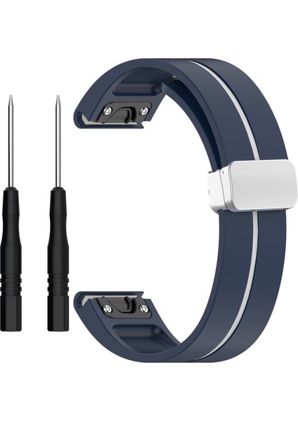 Garmin Fenix 7s / 6s Pro / 5s Plus / Instinct 2s Silikon Saat Bantları 20MM Çift Renkli Çizgiler Kayış (Yurt Dışından) fırsatları