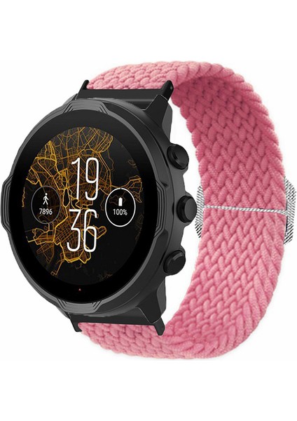 Suunto Spartan Sport Wrist Hr Baro / Suunto 7 Izle Kayışı 24MM Örgülü Naylon Bant (Yurt Dışından)