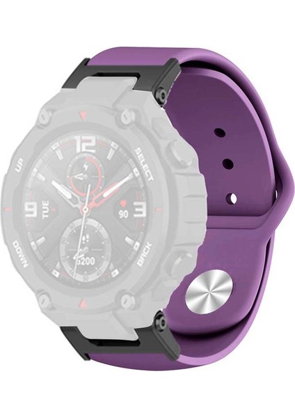 Huami Amazfit T-Rex / T-Rex Pro Silicone Saat Kayış Alaşım Tokası Yedek Izleme Bandı (Yurt Dışından)