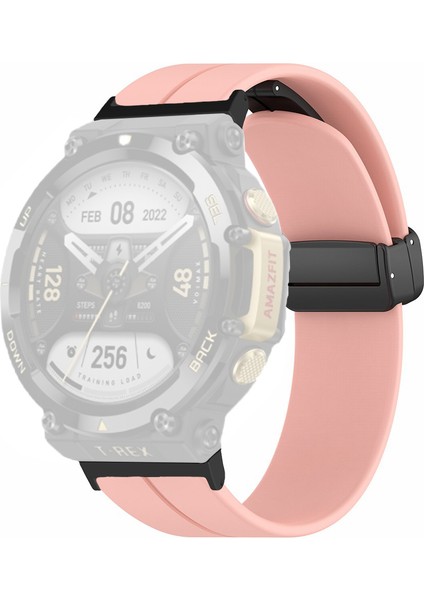 Huami Amazfit T-Rex 2 Silikon Izle Band Manyetik Katlanır Toka Bilek Kayışı (Yurt Dışından)