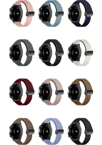 Samsung Gear S3 Classic / Garmin Vivoactive 4 Manyetik Saat Band 22MM Deri Kayış (Yurt Dışından) fiyatları