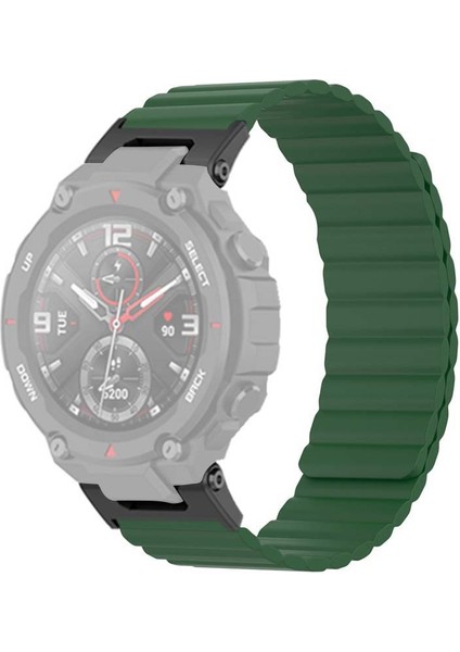 Huami Amazfit T-Rex / T-Rex Pro Silicone Saati Strap Manyetik Saat Bandı (Yurt Dışından)