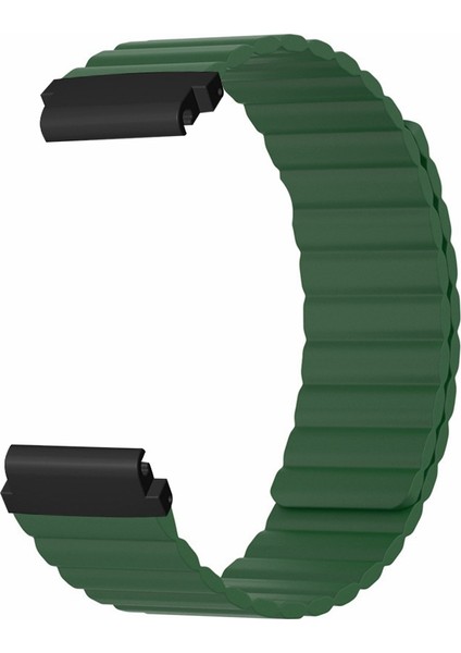 Huami Amazfit Falcon / Garmin Fenix 7/6/5 Manyetik Izleme Bant Silikon Yedek Kayışı 22MM Pc Konnektörüne Sahip (Yurt Dışından) modelleri