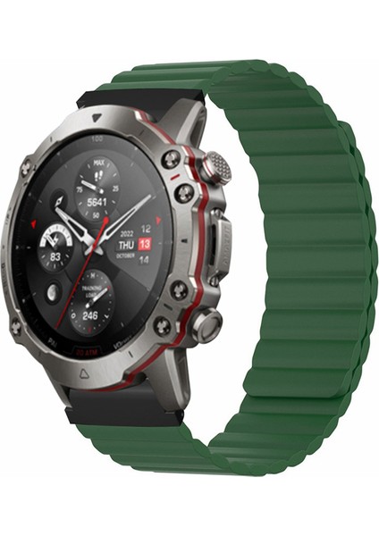Huami Amazfit Falcon / Garmin Fenix 7/6/5 Manyetik Izleme Bant Silikon Yedek Kayışı 22MM Pc Konnektörüne Sahip (Yurt Dışından) fırsatları