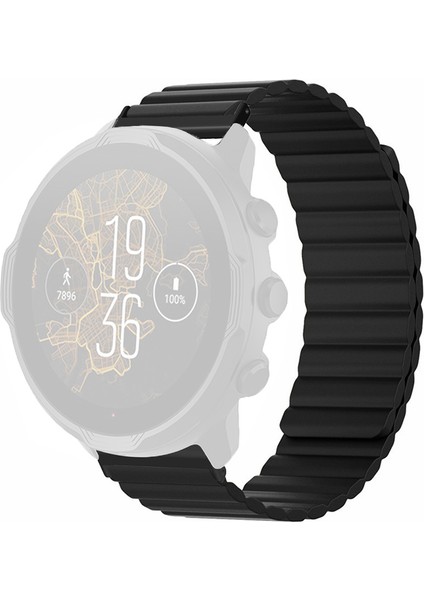 Suunto Spartan Sport Wrist Hr Baro / Suunto 7 Manyetik Bant 24MM Silikon Saat Kayışı (Yurt Dışından)