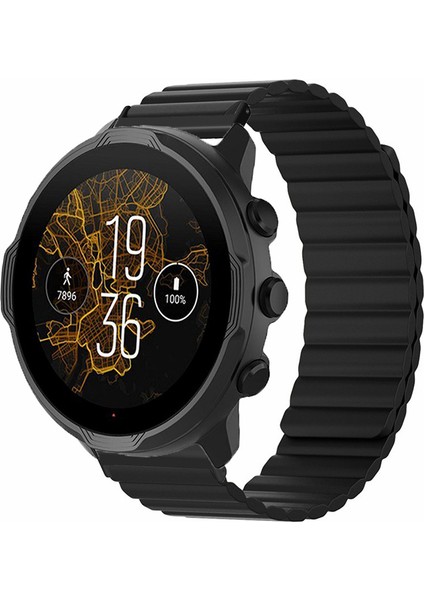 Suunto Spartan Sport Wrist Hr Baro / Suunto 7 Manyetik Bant 24MM Silikon Saat Kayışı (Yurt Dışından) fırsatları
