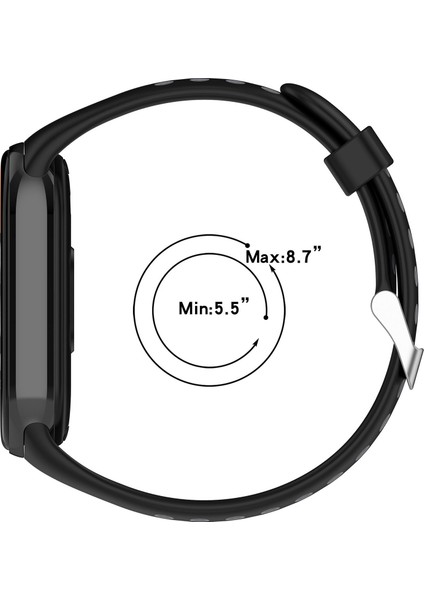 Xiaomi Smart Band 8 Silikon Izle Bandı Çift Renkli Ayarlanabilir Bilek Kayışı (Yurt Dışından) modelleri