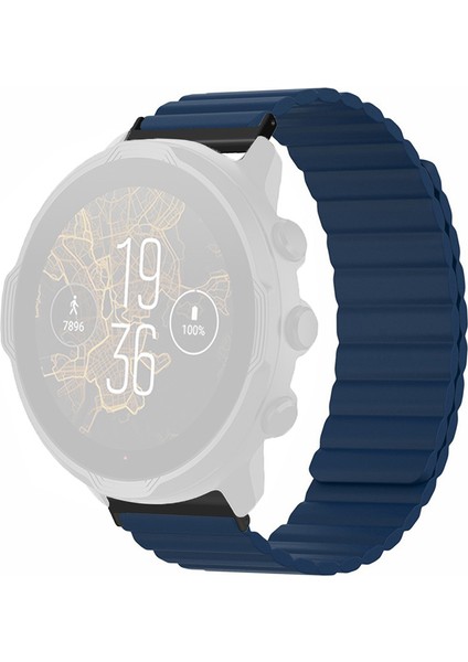 Suunto Spartan Sport Wrist Hr Baro / Suunto 7 Manyetik Bant 24MM Silikon Saat Kayışı (Yurt Dışından)