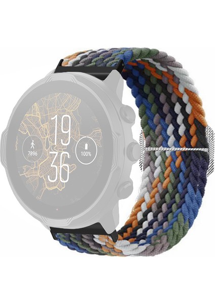 Suunto Spartan Sport Wrist Hr Baro / Suunto 7 Izle Kayışı 24MM Örgülü Naylon Bant (Yurt Dışından)