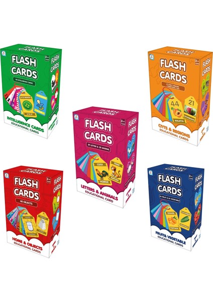 Laço Kids Dev 5 I 1 Arada Okul Öncesi Eğitim Seti - Flash Kartlar 346 Içerik