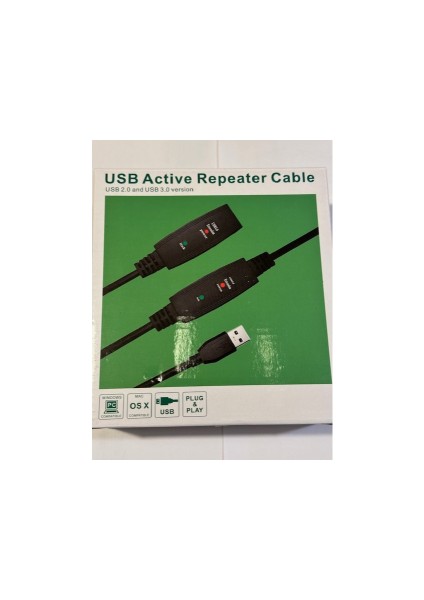 10 Metre USB 3.0 Uzatma Kablosu 10 Metre USB 3.0 Active Repeater Kablo