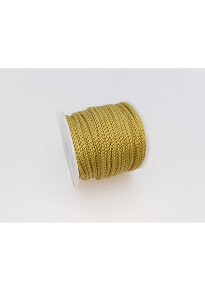 Nefti Renkte 3 mm Polyester Makrome , Ayakkabı Bağı, Bileklik Ipi (50 Mt)
