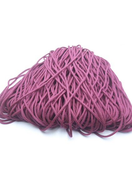 Bordo Renkte 6 mm Polyester Salıncak ve Hamak Yapım Ipi (850 Gr. (+/- 50 Gr)