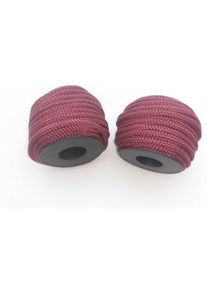 Bordo Renkte 6 mm Polyester 1.kalite Eşofman Kapşon Bağ Ipi (20 Mt)