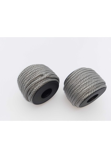 Gri Renkte 6 mm Polyester 1.kalite Eşofman Kapşon Bağ Ipi (30 Mt)