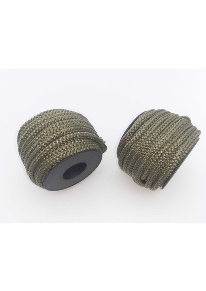 Haki Renkte 6 mm Polyester 1.kalite Eşofman Kapşon Bağ Ipi (20 Mt)