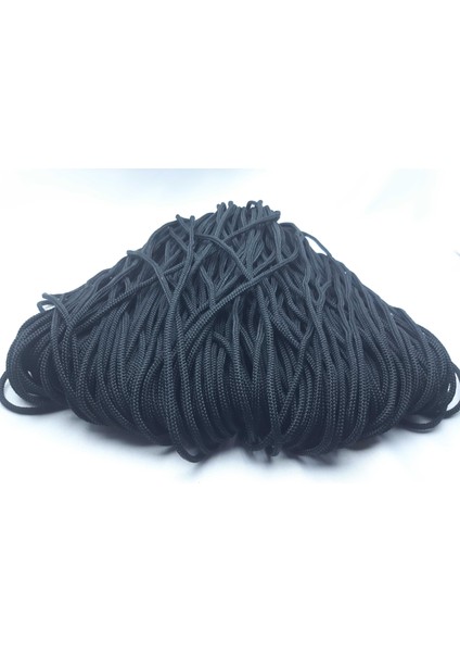 Siyah Renkte 6 mm Polyester Salıncak ve Hamak Yapım Ipi (850 Gr. (+/- 50 Gr)