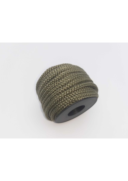 Haki Renkte 6 mm Polyester 1.kalite Eşofman Kapşon Bağ Ipi (10 Mt)