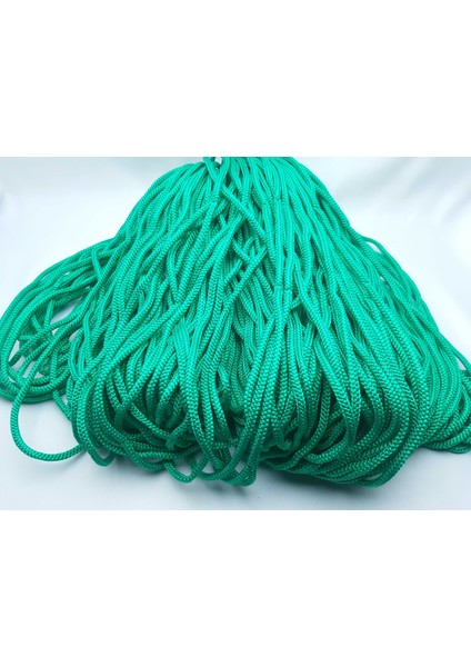 Yeşil Renkte 6 mm Polyester Salıncak ve Hamak Yapım Ipi (850 Gr. (+/- 50 Gr)