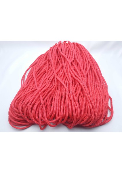 Kırmızı Renkte 6 mm Polyester Salıncak ve Hamak Yapım Ipi (850 Gr. (+/- 50 Gr)