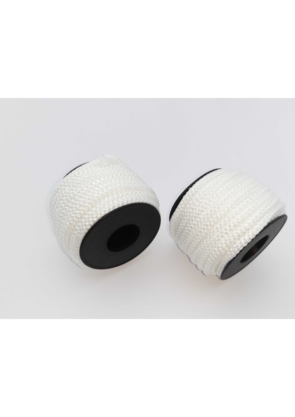 Beyaz Renkte 6 mm Polyester 1.kalite Eşofman Kapşon Bağ Ipi (20 Mt)