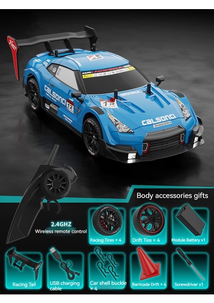 Çocuklar Rc Araba 4WD Rc Profesyonel Yüksek Hızlı Drift Yarışı (Yurt Dışından)