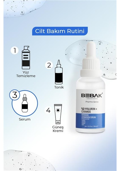 Pharma Yaşlanma Karşıtı, Bariyer Güçlendirici Ve Yoğun Nemlendiric 8d Hyaluron Serum 30ml