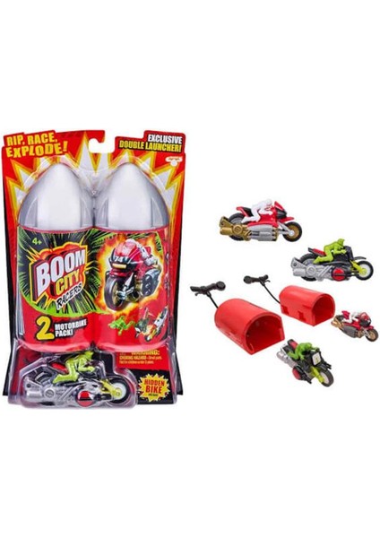 Boom City Racers Motorsiklet 2'li Paket