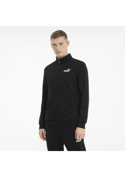 Erkek Puma Black Puma Ess Track Jacket Tr Siyah Erkek/unisex Sweatshirt