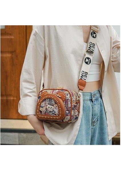 Moda Avrupa Ins Ayı Prenses Bayan Crossbody Çanta (Yurt Dışından)