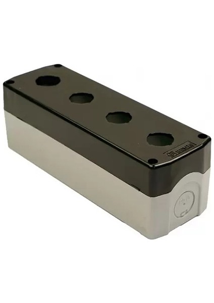 4'lü Buton Kutusu Siyah IP44