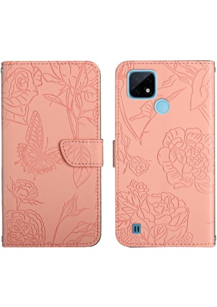 Realme C20/C21 Anti-Damla Koruma Darbeye Deri Çanta ve (Yurt Dışından)