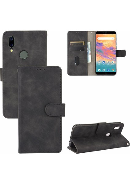 Umidigi A3S Kart Ekleme Tam Koruma Deri Folio Flip Için Kılıf (Yurt Dışından)