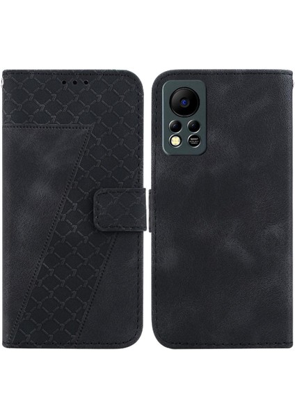Infinix Sıcak 11S Nfc Pu Deri Kabartmalı Desen Cüzdan Kartı Için Telefon Kılıfı (Yurt Dışından)
