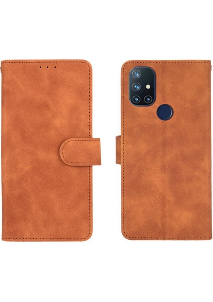 Oneplus Nord N10 Koruyucu Kapak Kartı Ekleme Deri Folyo Için Kılıf (Yurt Dışından)