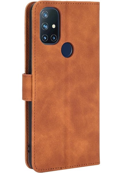 Oneplus Nord N10 Koruyucu Kapak Kartı Ekleme Deri Folyo Için Kılıf (Yurt Dışından)