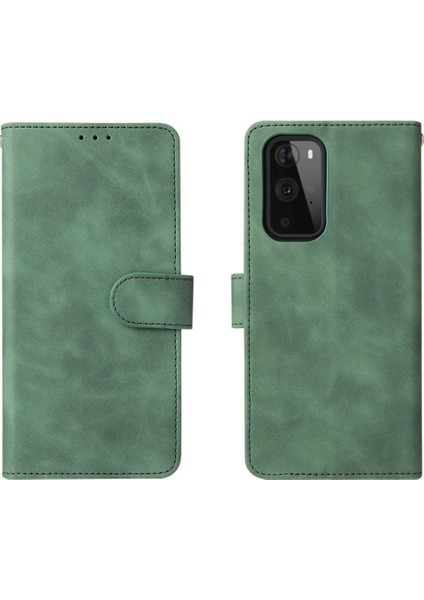 Kart Tutucu Kickstand Tam Koruma Folio ile Oneplus 9 Pro Için Kılıf (Yurt Dışından)