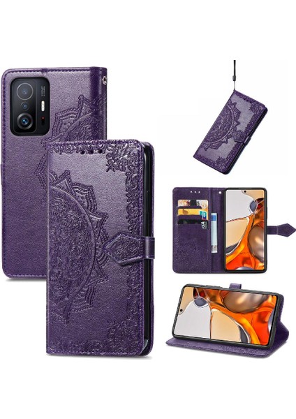 Xiaomi 11T/11T Pro Zarif Desen Deri Kılıf Darbeye (Yurt Dışından) fiyatları